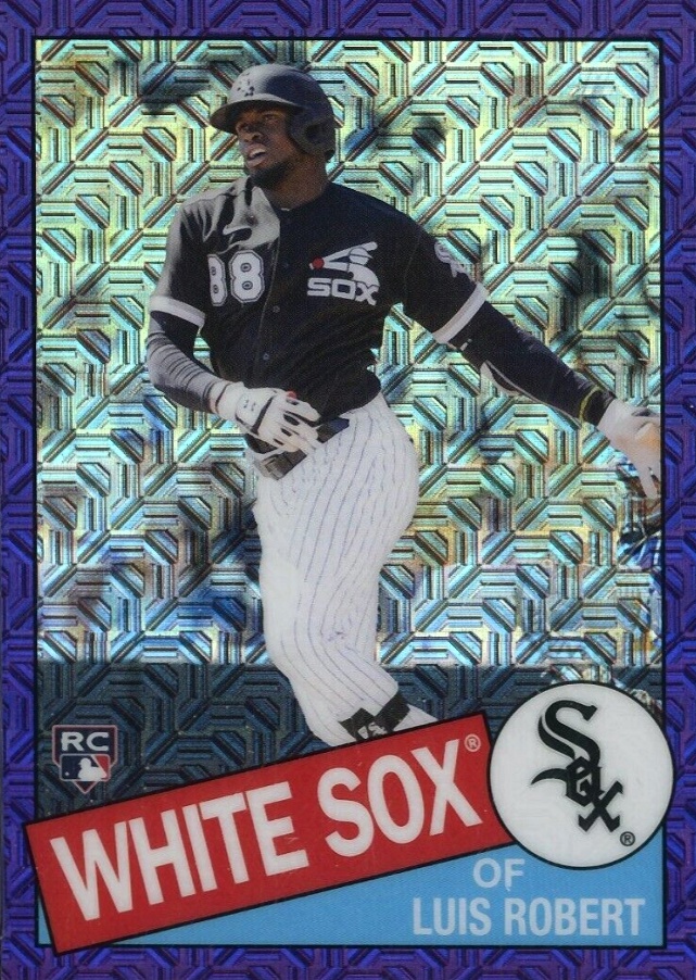 2020 Topps Update Silver Pack 1985 Chrome Promo Luis Robert #CPC9 Baseball Card