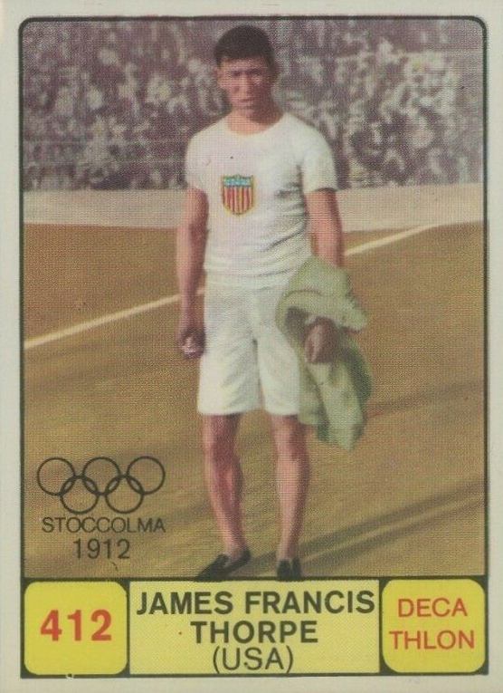 1968 Panini Campioni Dello Sport James F. Thorpe #412 Other Sports Card