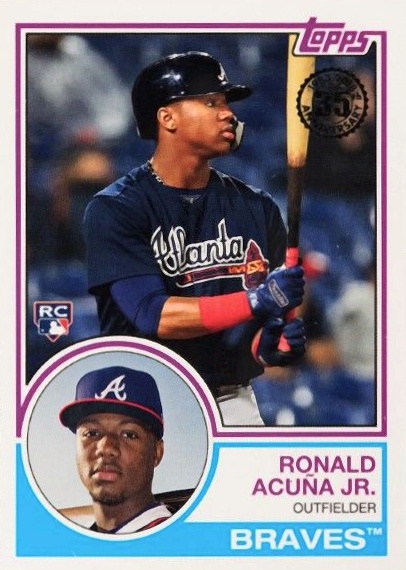 2018 Topps Update 1983 Topps Baseball Ronald Acuna Jr. #83-13 Baseball Card