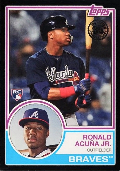 2018 Topps Update 1983 Topps Baseball Ronald Acuna Jr. #83-13 Baseball Card