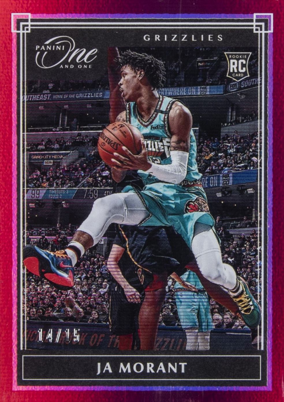 2019 Panini One and One Ja Morant #127 Basketball Card