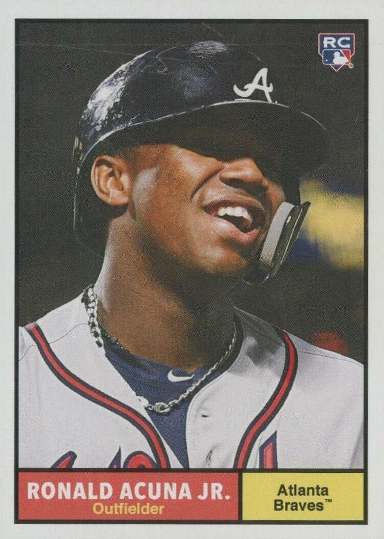 2018 Topps Throwback Thursday Ronald Acuna Jr. #187 Baseball Card