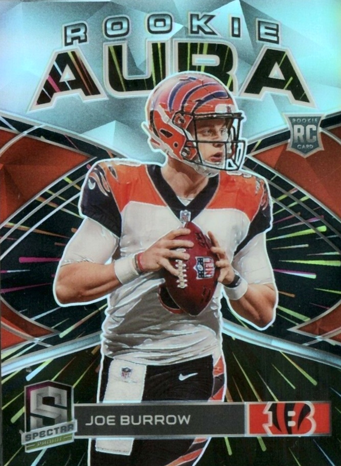 2020 Panini Spectra Rookie Aura Joe Burrow #RA17 Football Card