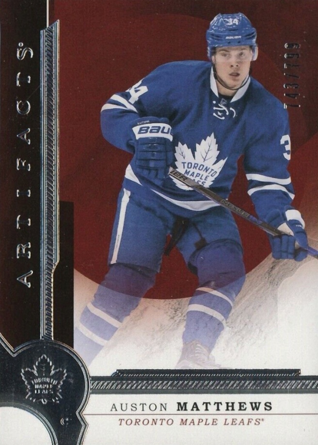 2016 Upper Deck Artifacts Auston Matthews #RED207 Hockey Card