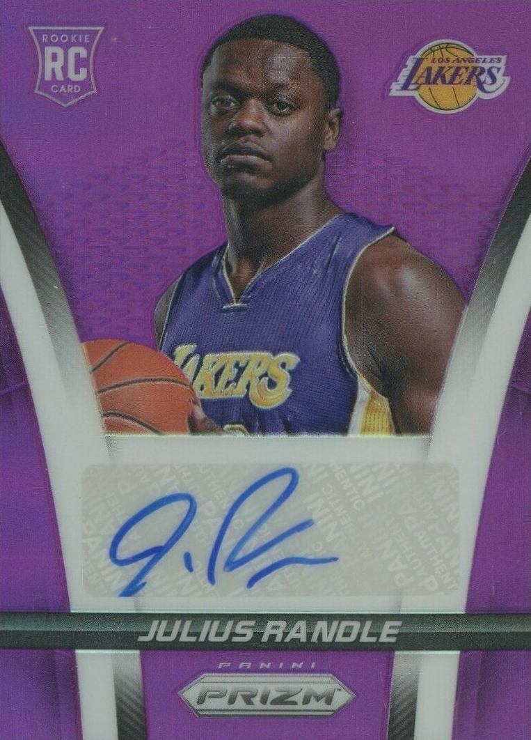 2014 Panini Prizm Rookie Autographs Julius Randle #5 Basketball Card