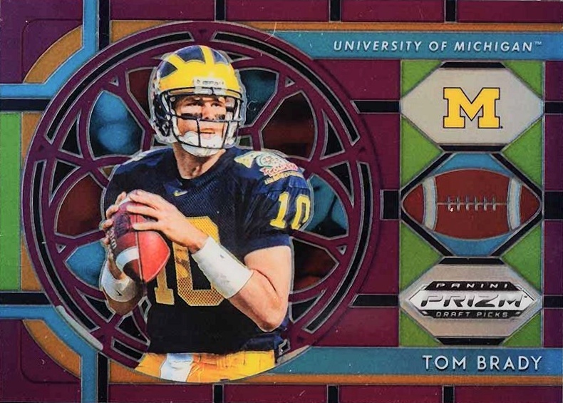 2019 Panini Prizm Draft Picks Tom Brady #100 Football Card