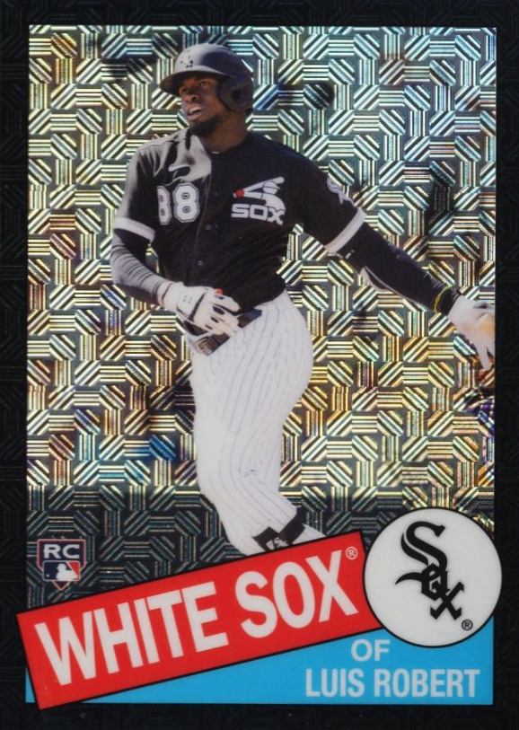 2020 Topps Update Silver Pack 1985 Chrome Promo Luis Robert #CPC9 Baseball Card