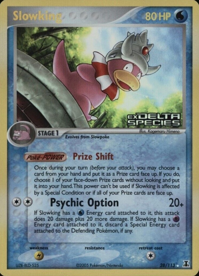 2005 Pokemon EX Delta Species Slowking-Reverse Foil #28 TCG Card