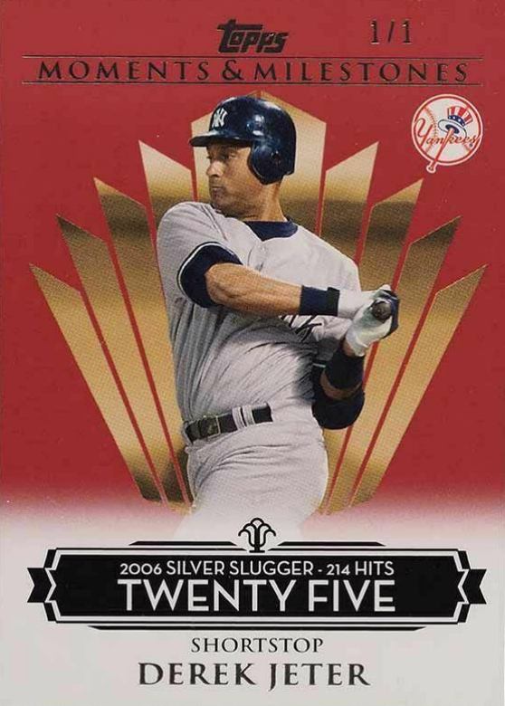 2008 Topps Moments & Milestones Derek Jeter #57 Baseball Card