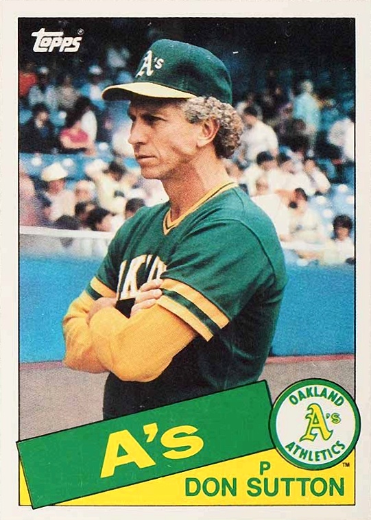 1985 Topps Traded Don Sutton #116T Baseball Card
