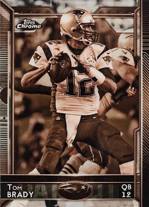 2015 Topps Chrome Mini Tom Brady #50 Football Card