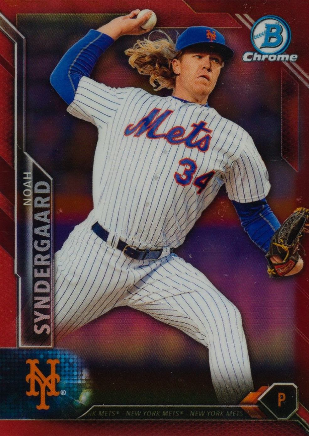 2016 Bowman Chrome Noah Syndergaard #18 Baseball Card