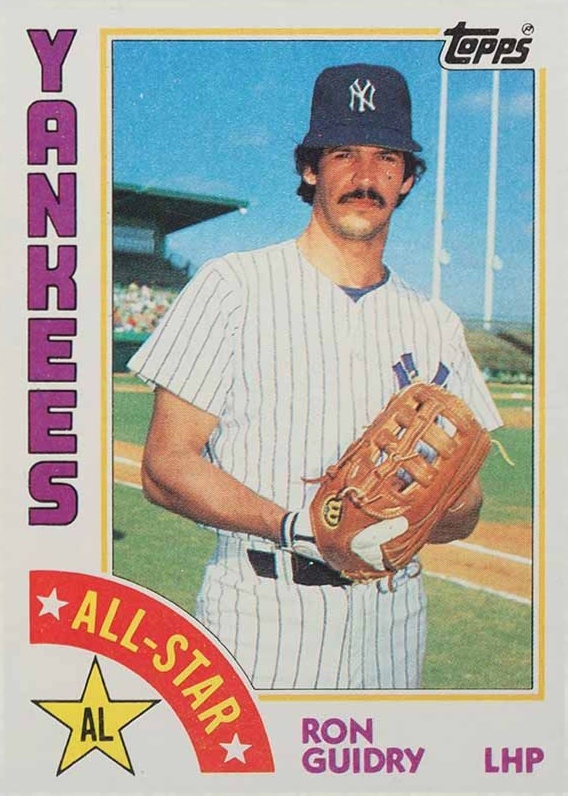 1984 Topps Ron Guidry #406 Baseball Card