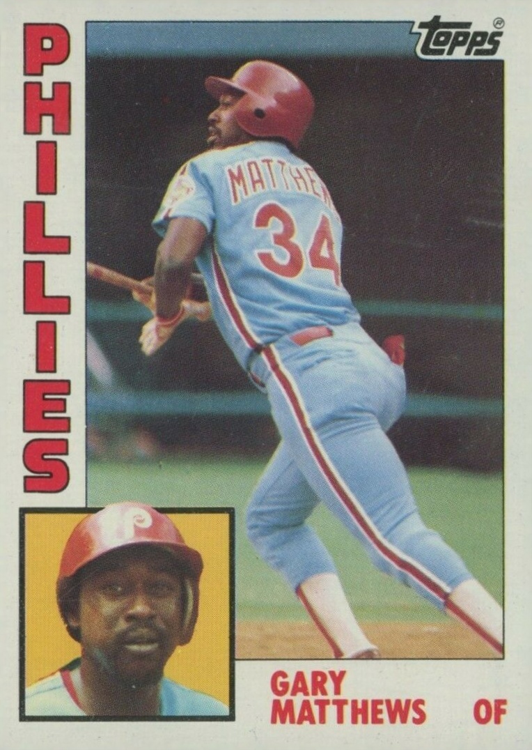 1984 Topps Gary Matthews #70 Baseball Card