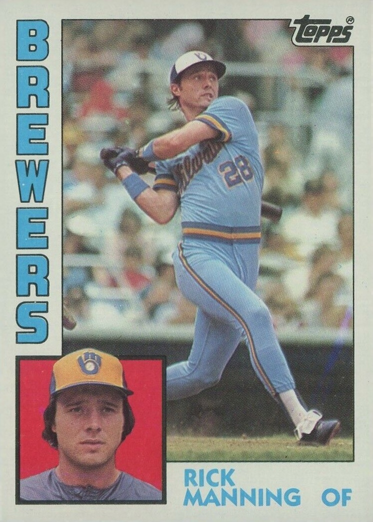 1984 Topps Rick Manning #128 Baseball Card