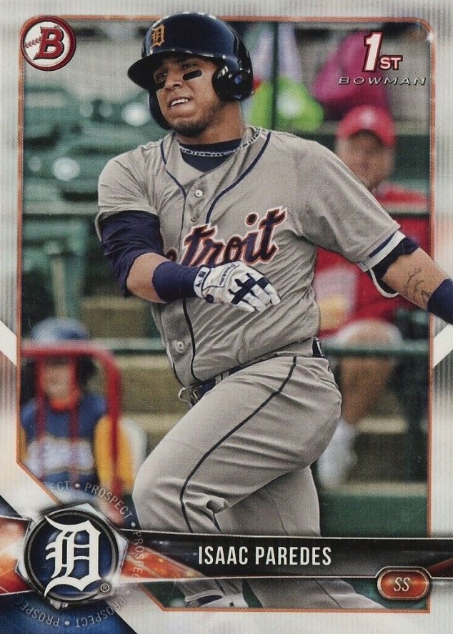 2018 Bowman Paper Prospects Isaac Paredes #BP76 Baseball Card