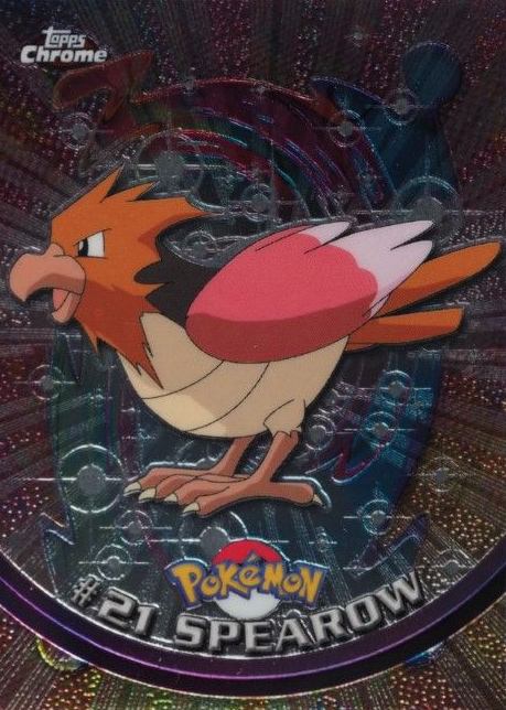 2000 Topps Chrome Pokemon T.V. Spearow #21 TCG Card