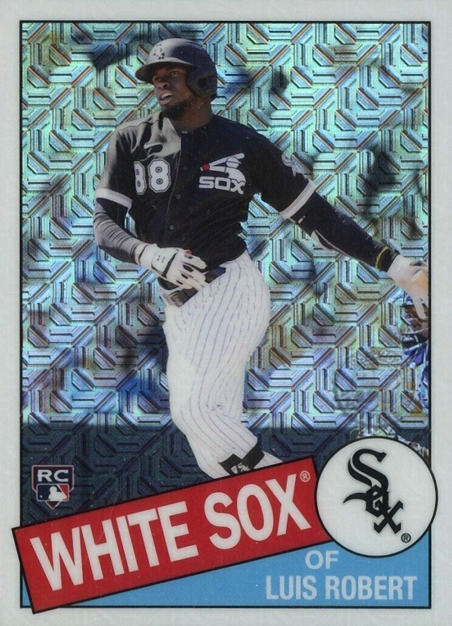 2020 Topps Update Silver Pack 1985 Chrome Promo Luis Robert #CPC9 Baseball Card