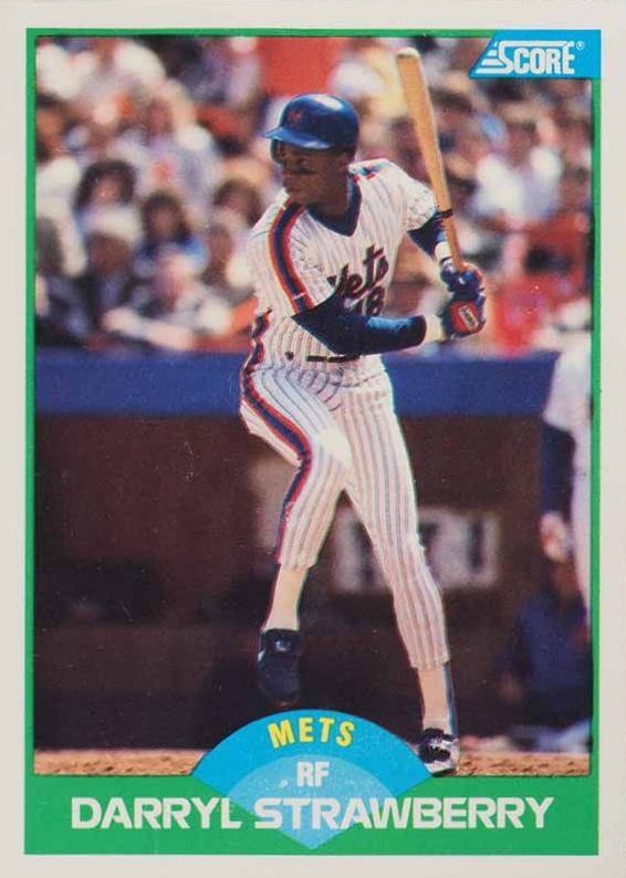 1989 Score Darryl Strawberry #10 Baseball Card