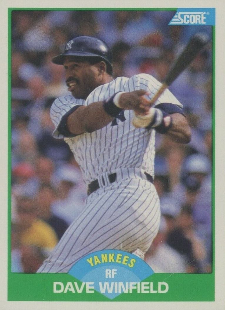 1989 Score Dave Winfield #50 Baseball Card