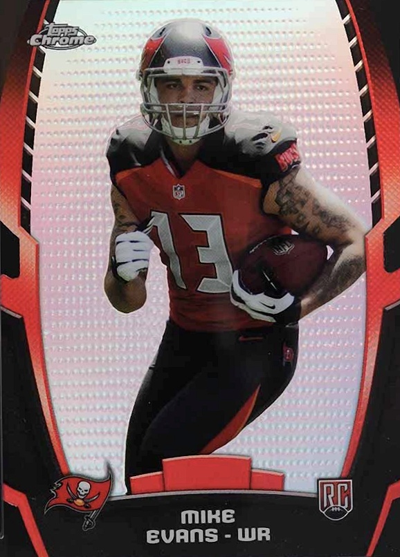 2014 Topps Chrome Rookie Die-Cuts Mike Evans #ME Football Card