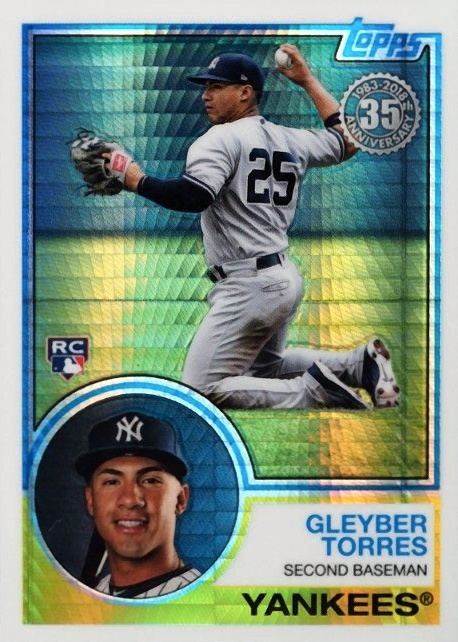 2018 Topps Silver Pack 1983 Chrome Promo Gleyber Torres #147 Baseball Card