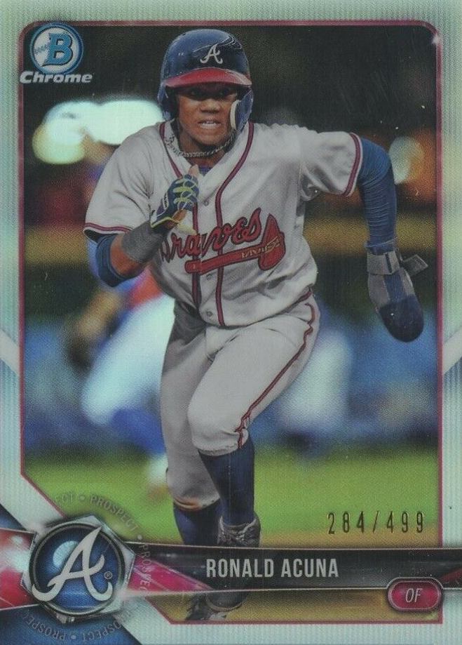 2018 Bowman Prospects Chrome Ronald Acuna Jr. #1 Baseball Card