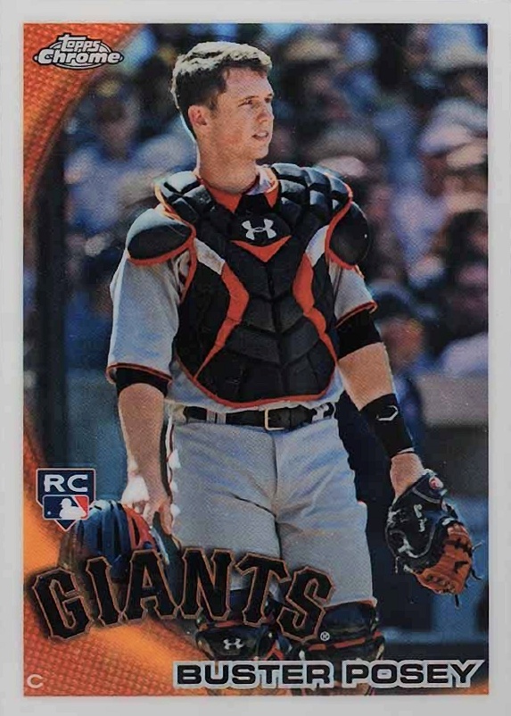 2010 Topps Chrome Buster Posey #221 Baseball Card