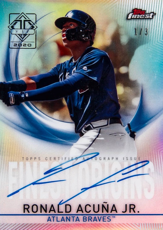 2020 Topps Transcendent VIP Ronald Acuna Jr. #RAJ Baseball Card