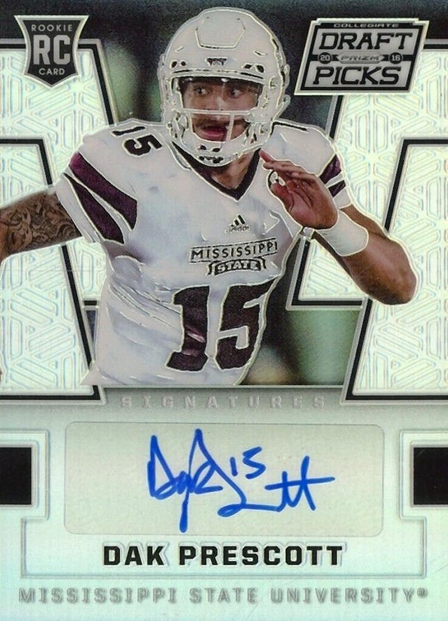 2016 Panini Prizm Collegiate Draft Picks Dak Prescott #125 Football Card