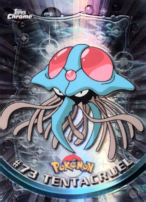 2000 Topps Chrome Pokemon T.V. Tentacruel #73 TCG Card