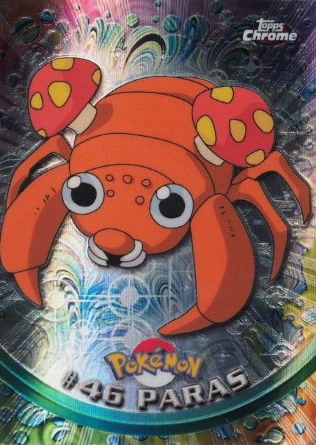 2000 Topps Chrome Pokemon T.V. Paras #46 TCG Card