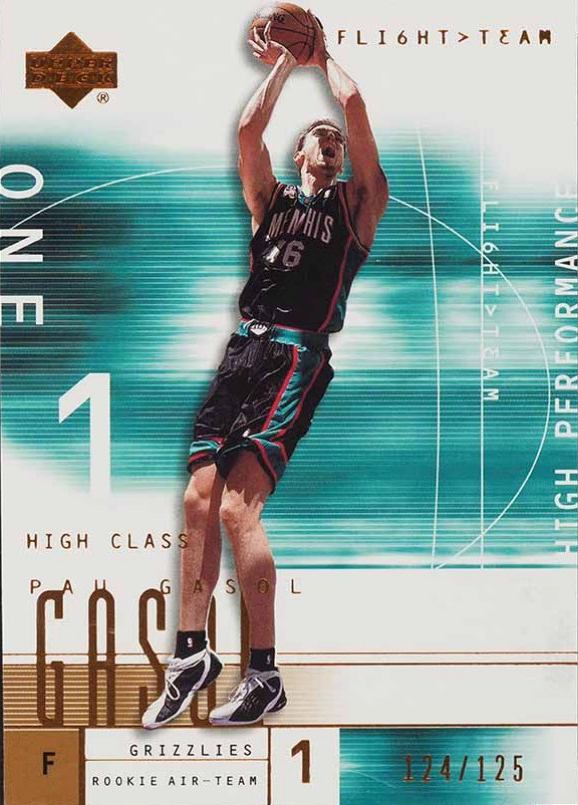 2001 Upper Deck Flight Team Pau Gasol #138 Basketball Card