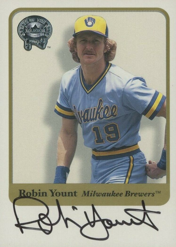 2001 Fleer Greats Robin Yount # Baseball Card