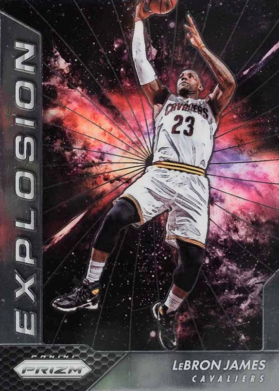 2016 Panini Prizm Explosion LeBron James #1 Basketball Card