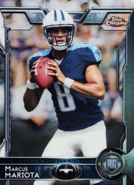 2015 Topps Chrome Mini Marcus Mariota #150 Football Card