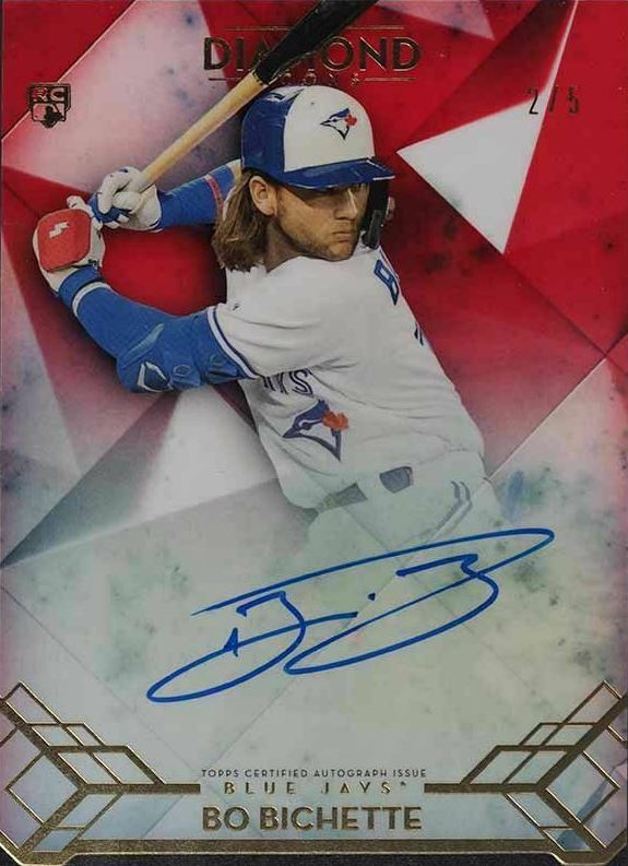 2020 Topps Diamond Icons Autographs Bo Bichette #ACBIC Baseball Card