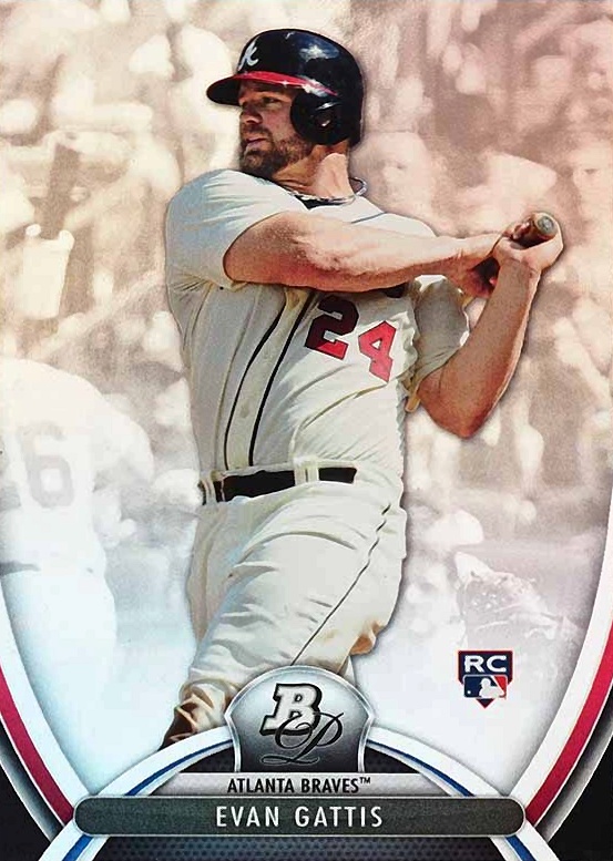 2013 Bowman Platinum Evan Gattis #12 Baseball Card