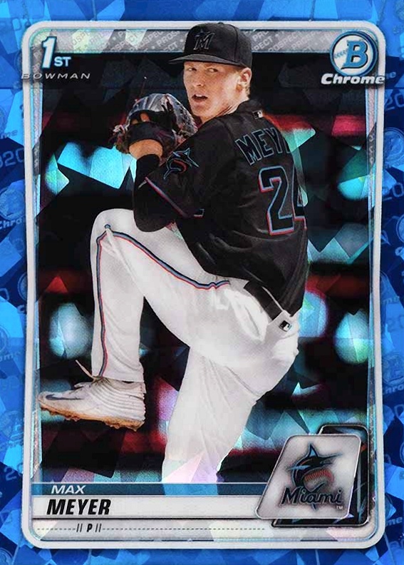 2020 Bowman Draft Chrome Sapphire Edition Max Meyer #BD50 Baseball Card