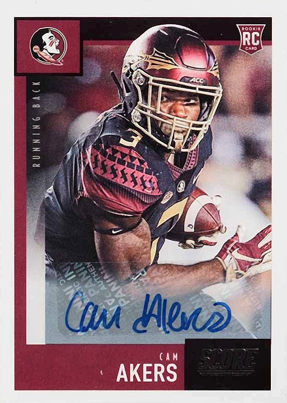 2020 Panini Score Cam Akers #375 Football Card