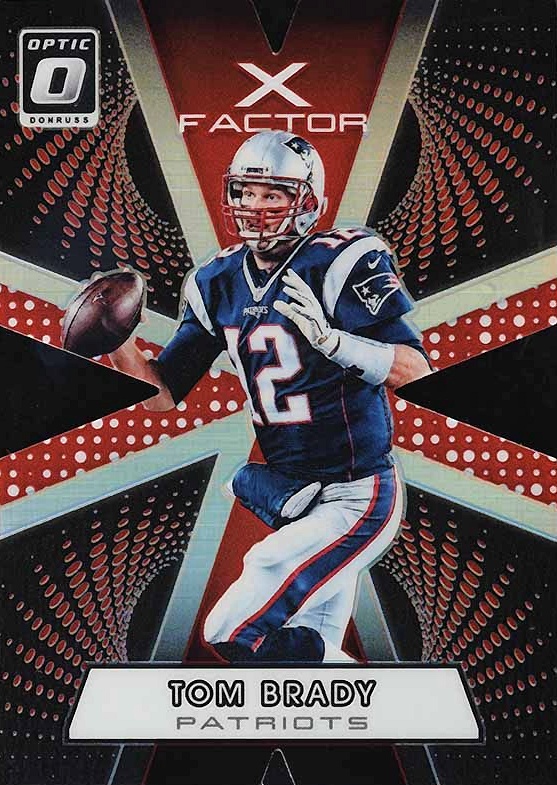 2016 Panini Donruss Optic X-Factor Tom Brady #20 Football Card