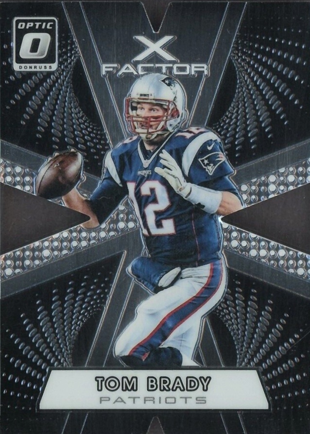 2016 Panini Donruss Optic X-Factor Tom Brady #20 Football Card