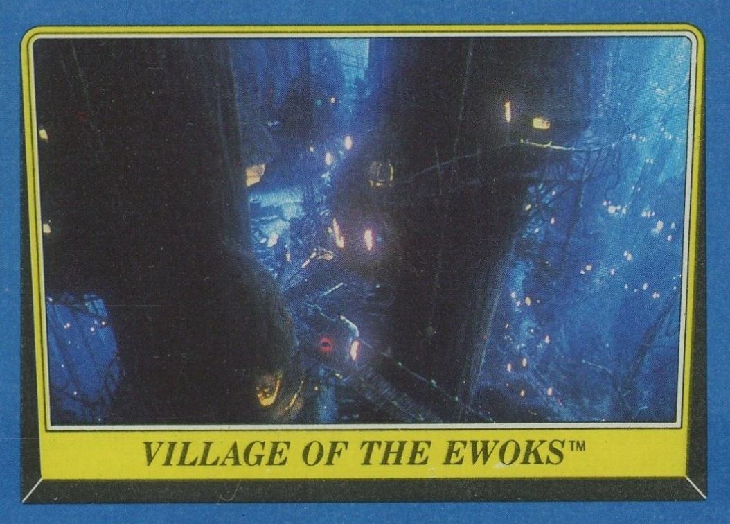 1983 Star Wars Return of the Jedi Village of the Ewok #175 Non-Sports Card