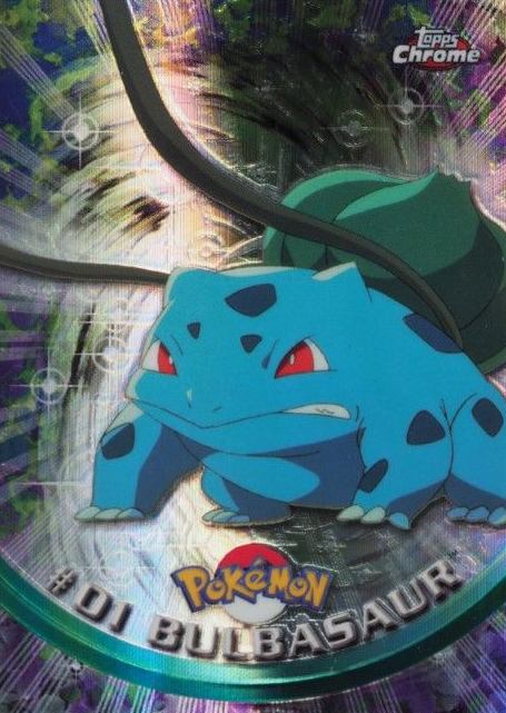 2000 Topps Chrome Pokemon T.V. Bulbasaur #1 TCG Card