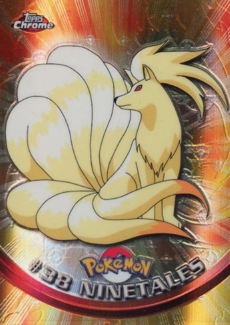 2000 Topps Chrome Pokemon T.V. Ninetales #38 TCG Card