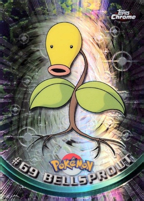 2000 Topps Chrome Pokemon T.V. Bellsprout #69 TCG Card