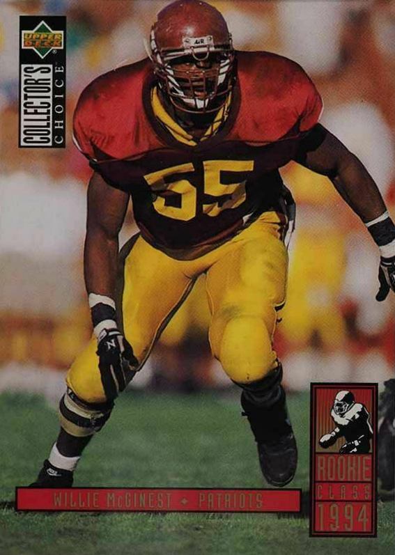 1994 Collector's Choice Willie McGinest #8 Football Card