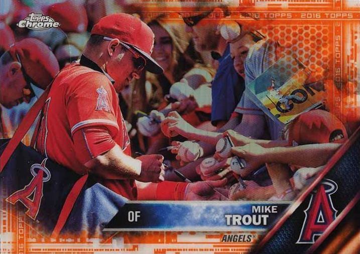 2016 Topps Chrome Mike Trout #1 Baseball Card