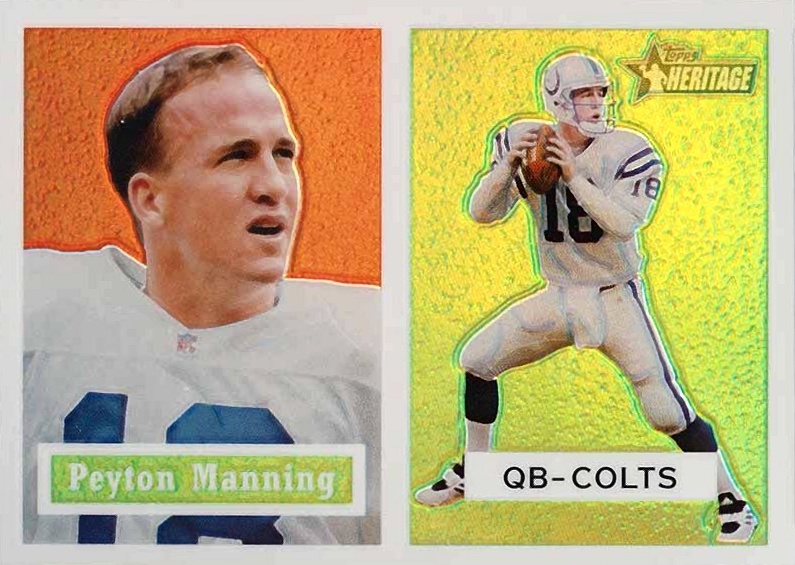 2002 Topps Heritage  Peyton Manning #86 Football Card