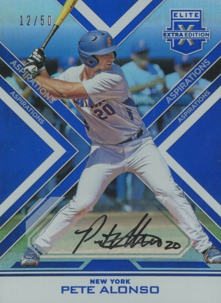 2016 Panini Elite Extra Edition Autograph Pete Alonso #64 Baseball Card